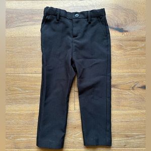 H&M 3T Boys Adjustable Waist Black Dress Pants